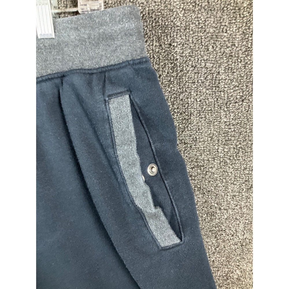 Jordan Brand Navy Blue Gray Fleece Shorts Mens 3XL Jumpman Snap Pockets
